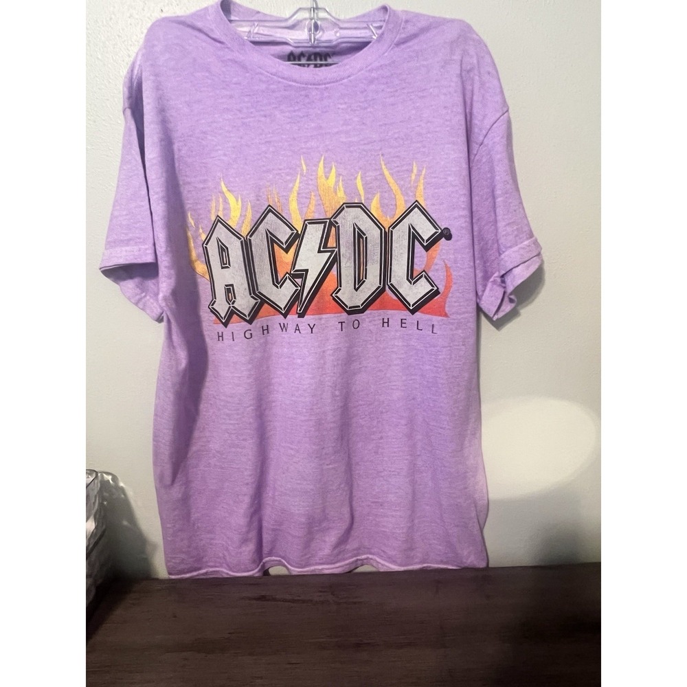 NWT AC/DC Nordstrom Lavender Purple Highway Tshirt